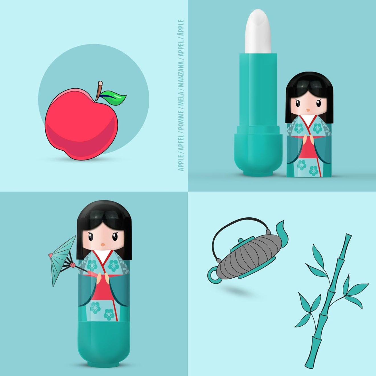 Dolly Lip Balm Set - 24pcs