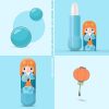 Dolly Lip Balm Set - 24pcs