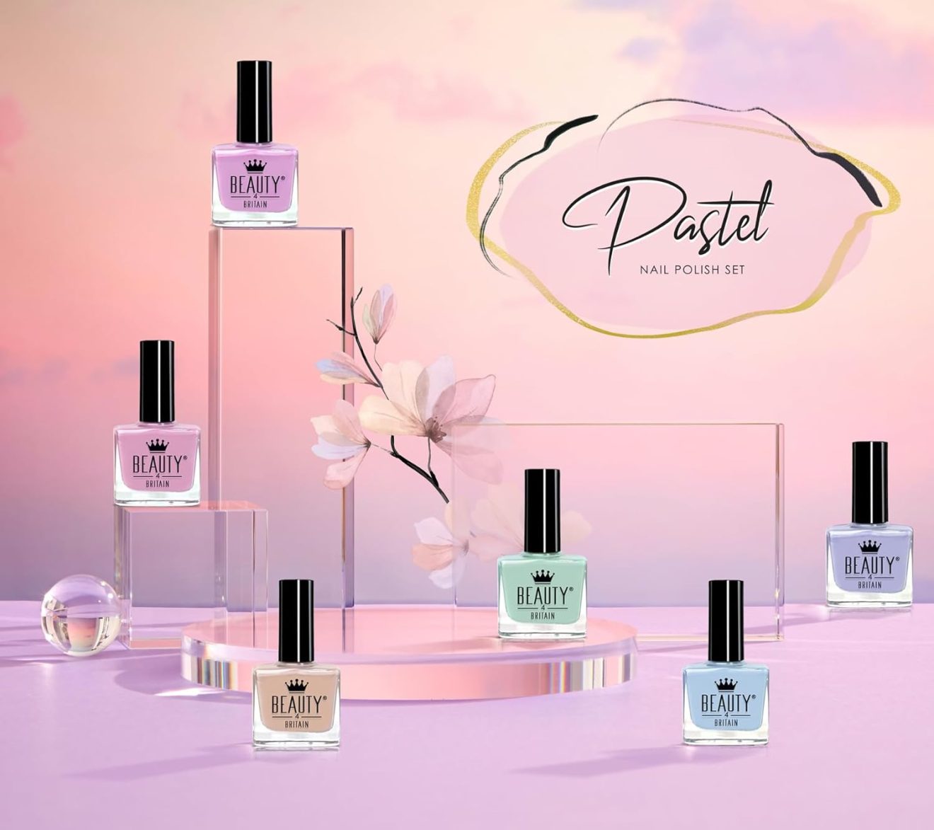 Beauty4Britain Pastel Collection Nail Polish Set