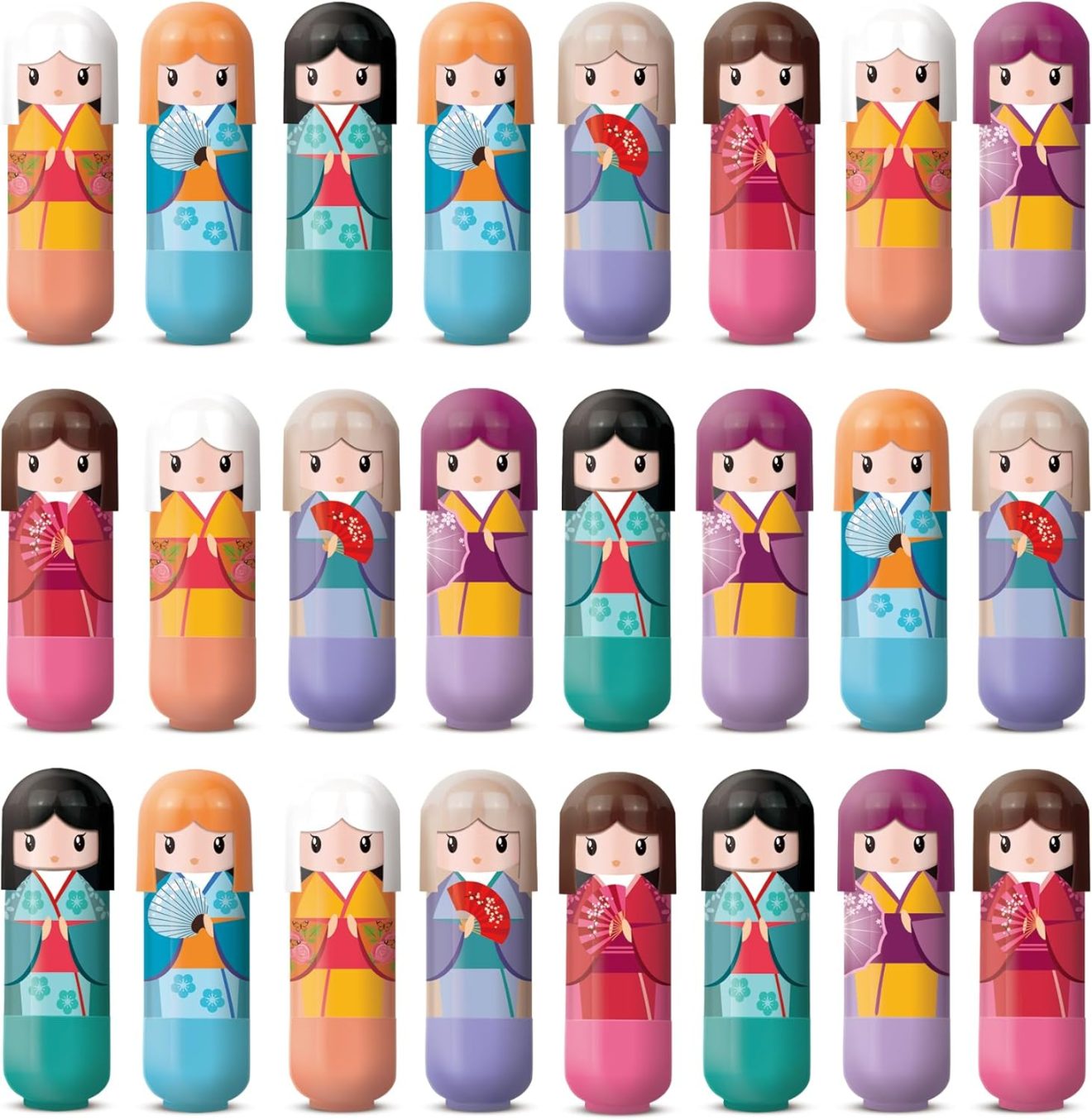 Dolly Lip Balm Set - 24pcs