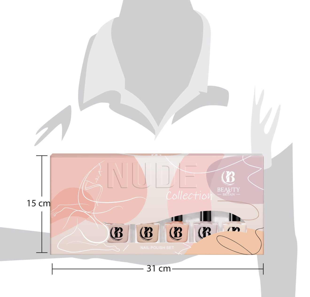 Beauty4Britain Nude Collection Nail Polish Set