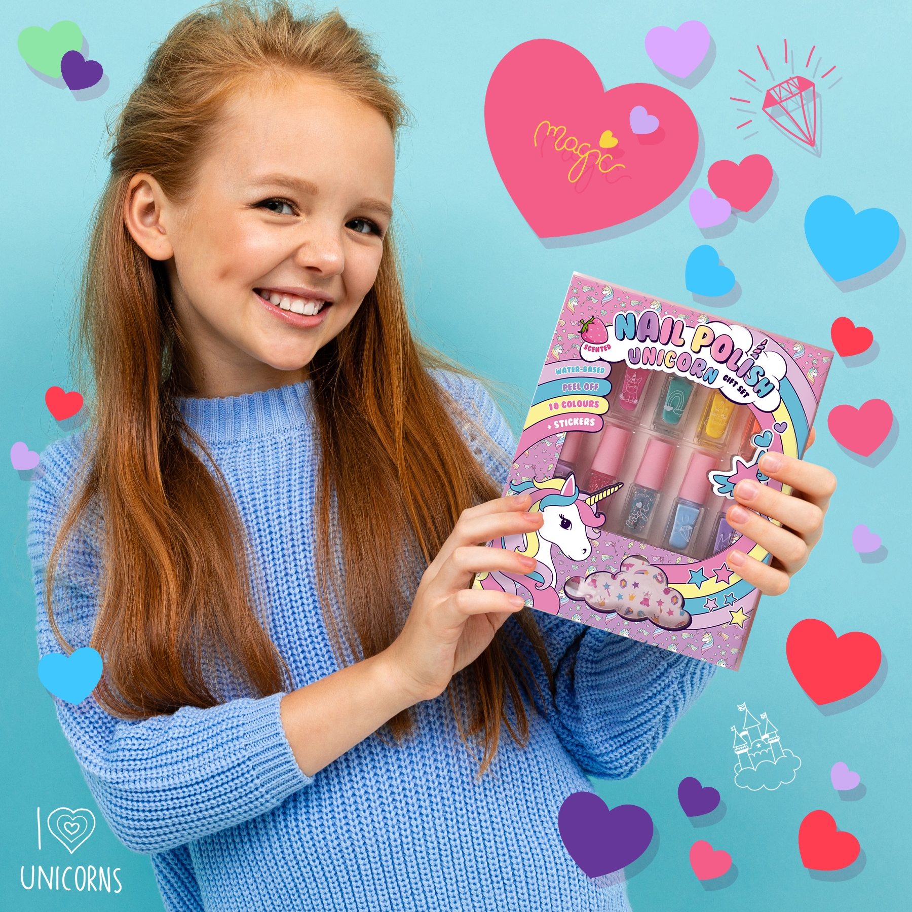 Unicorn Water Based Nail Polish Set